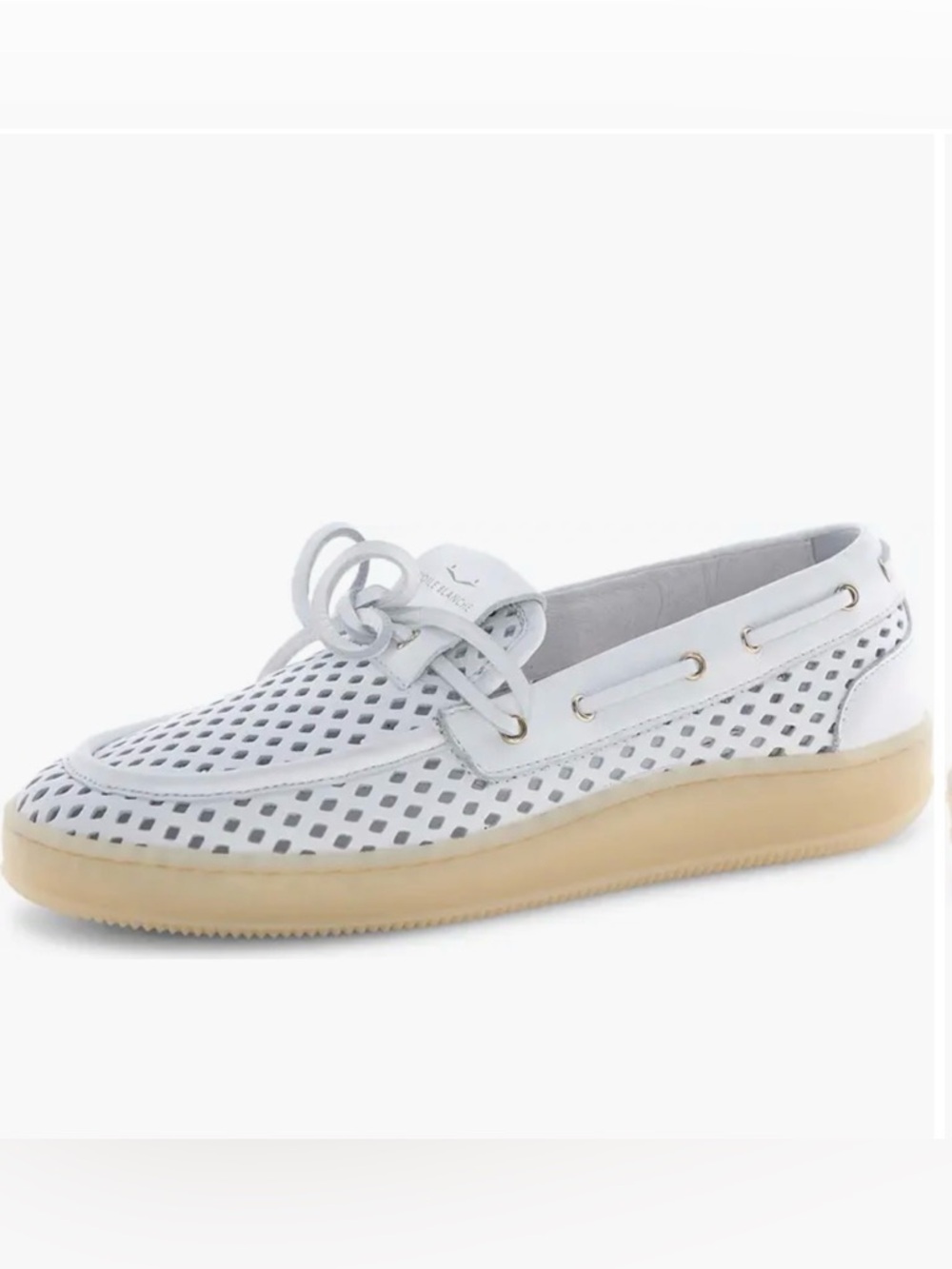 NWT VOILE BLANCHE Olivia Wind Boat Shoe in White - Picture 2 of 16
